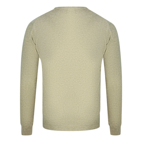 Aquascutum Check A Logo Grey V Neck Jumper